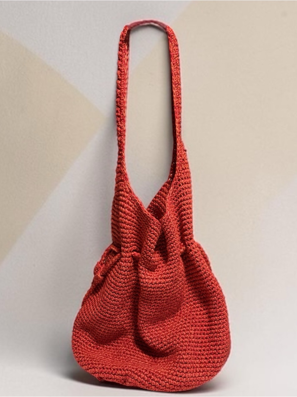 Happy &Free Burnt Orange Crochet Shoulder Bag - Women View 2